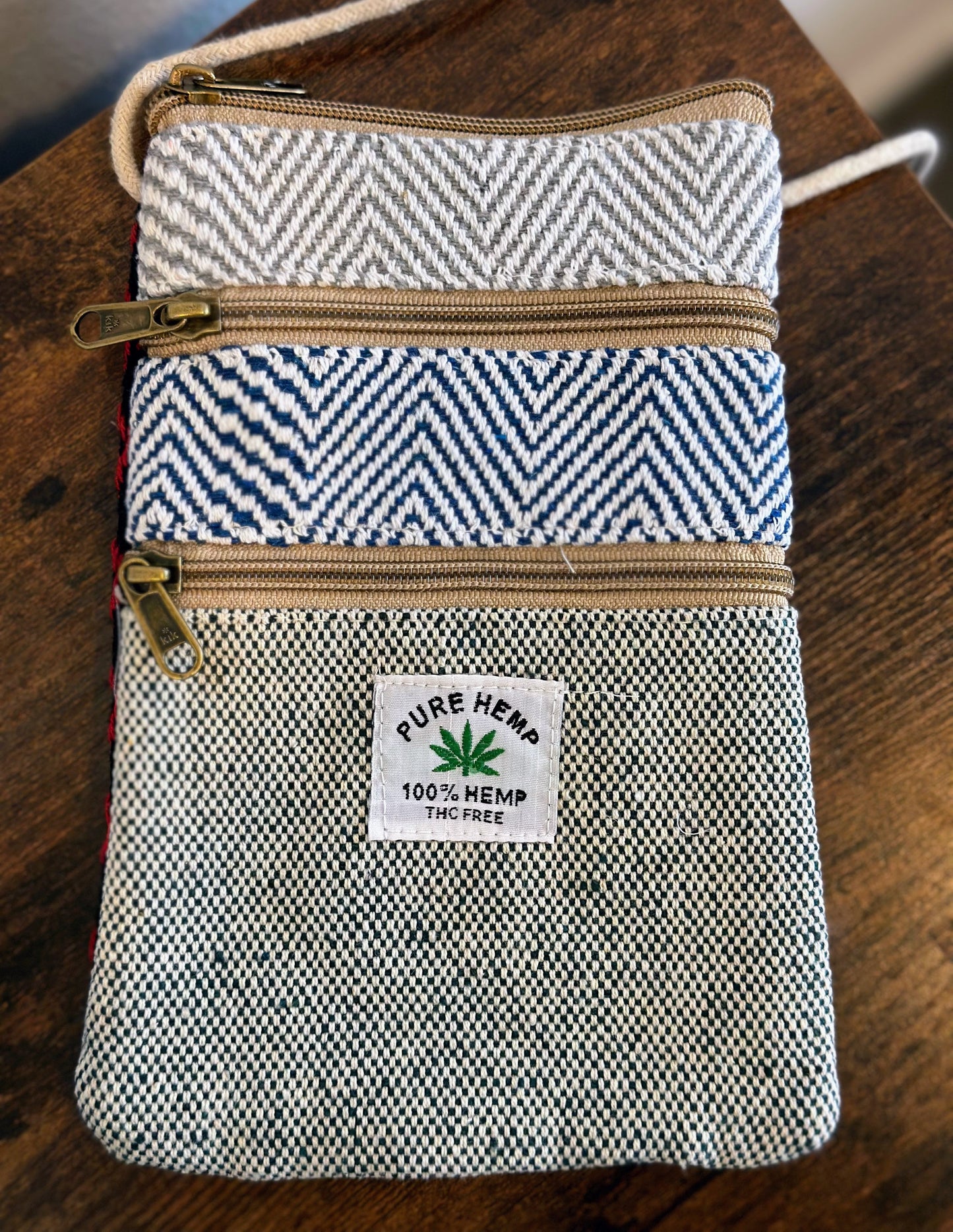 Hemp Mobile Crossbody Travel Pouch - Craft Bazaar