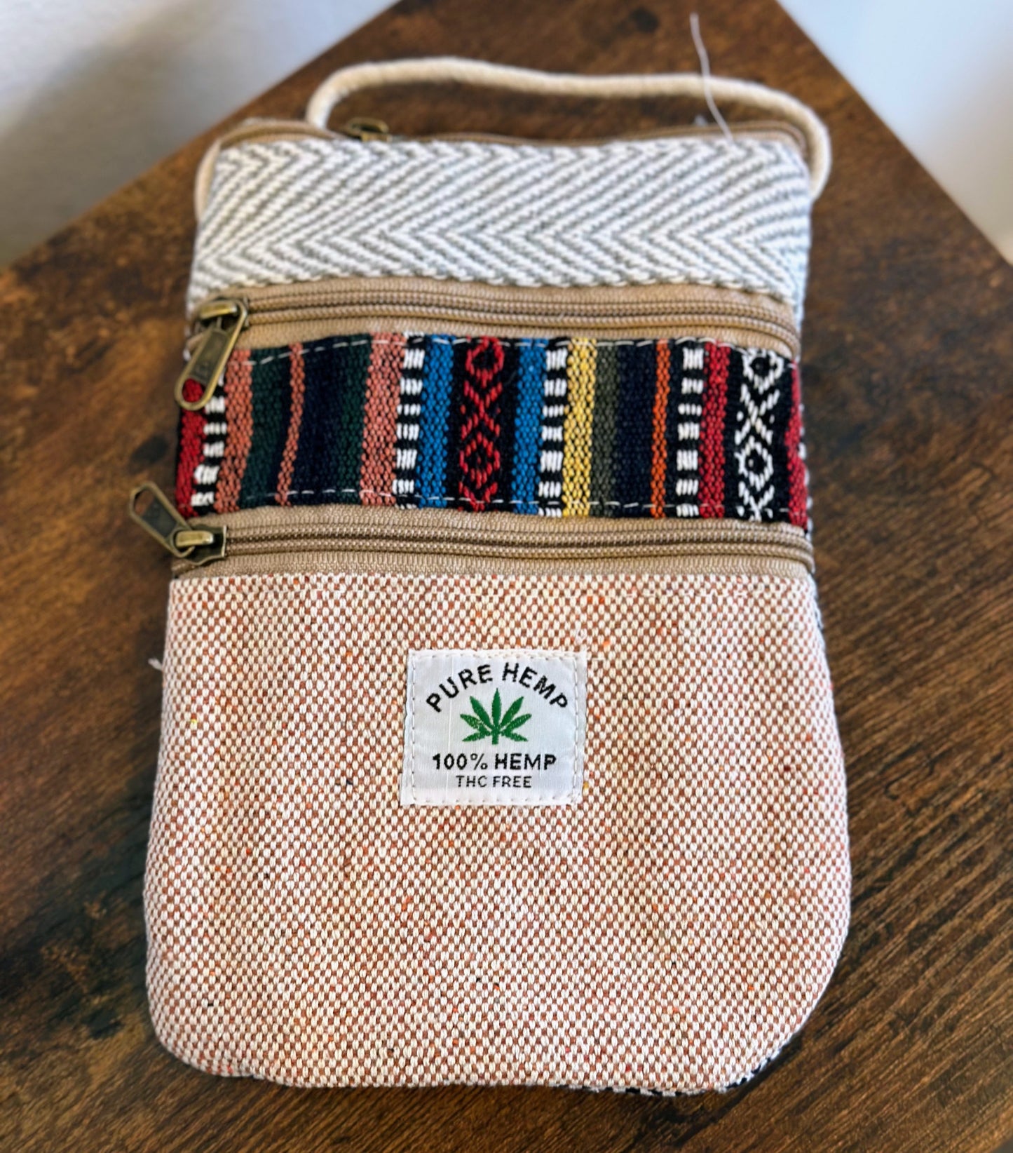 Hemp Mobile Crossbody Travel Pouch - Craft Bazaar