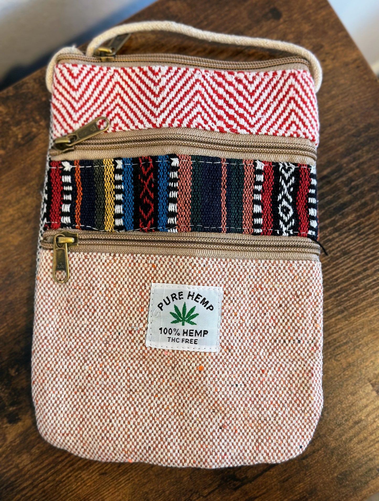 Hemp Mobile Crossbody Travel Pouch - Craft Bazaar 