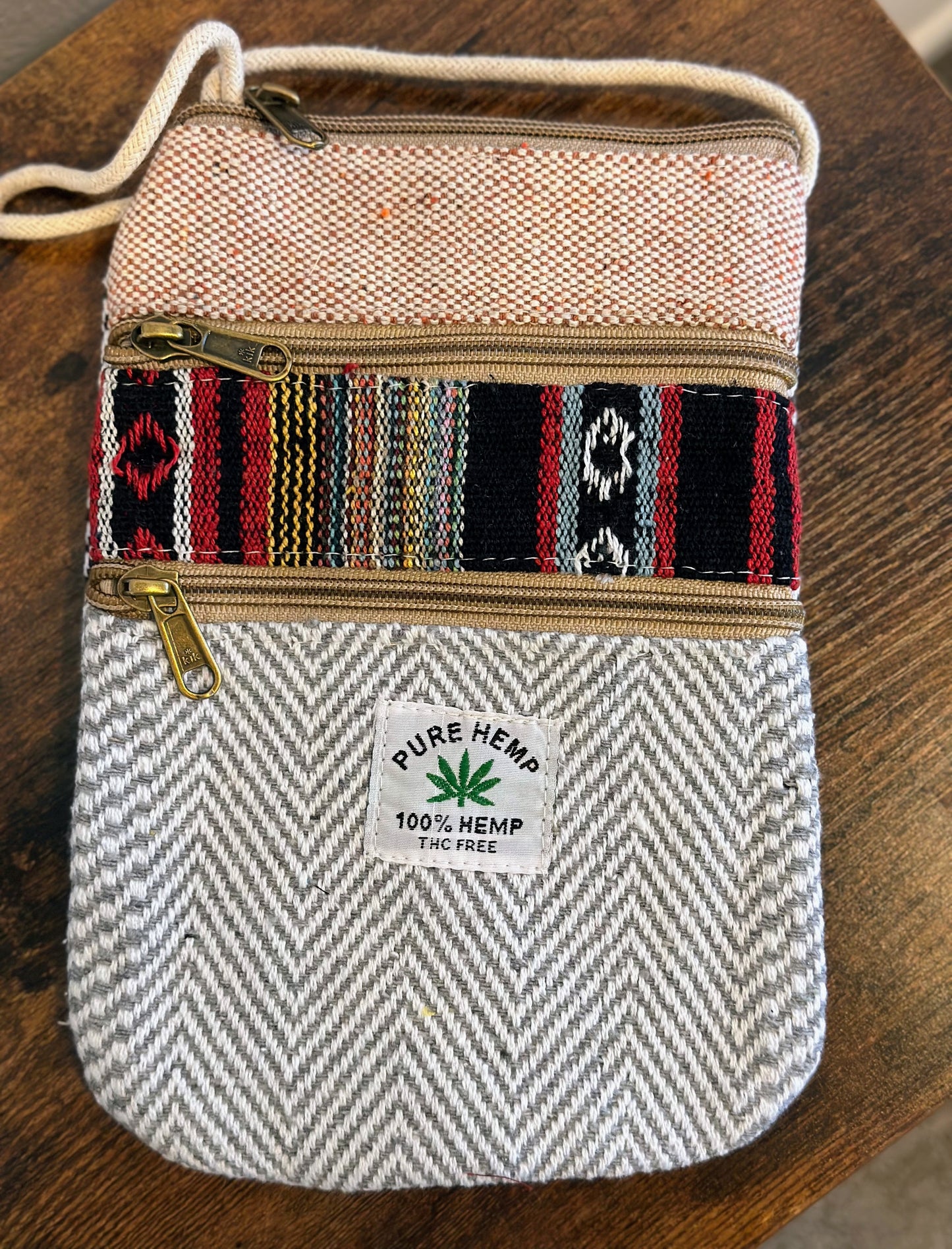 Hemp Mobile Crossbody Travel Pouch - Craft Bazaar 