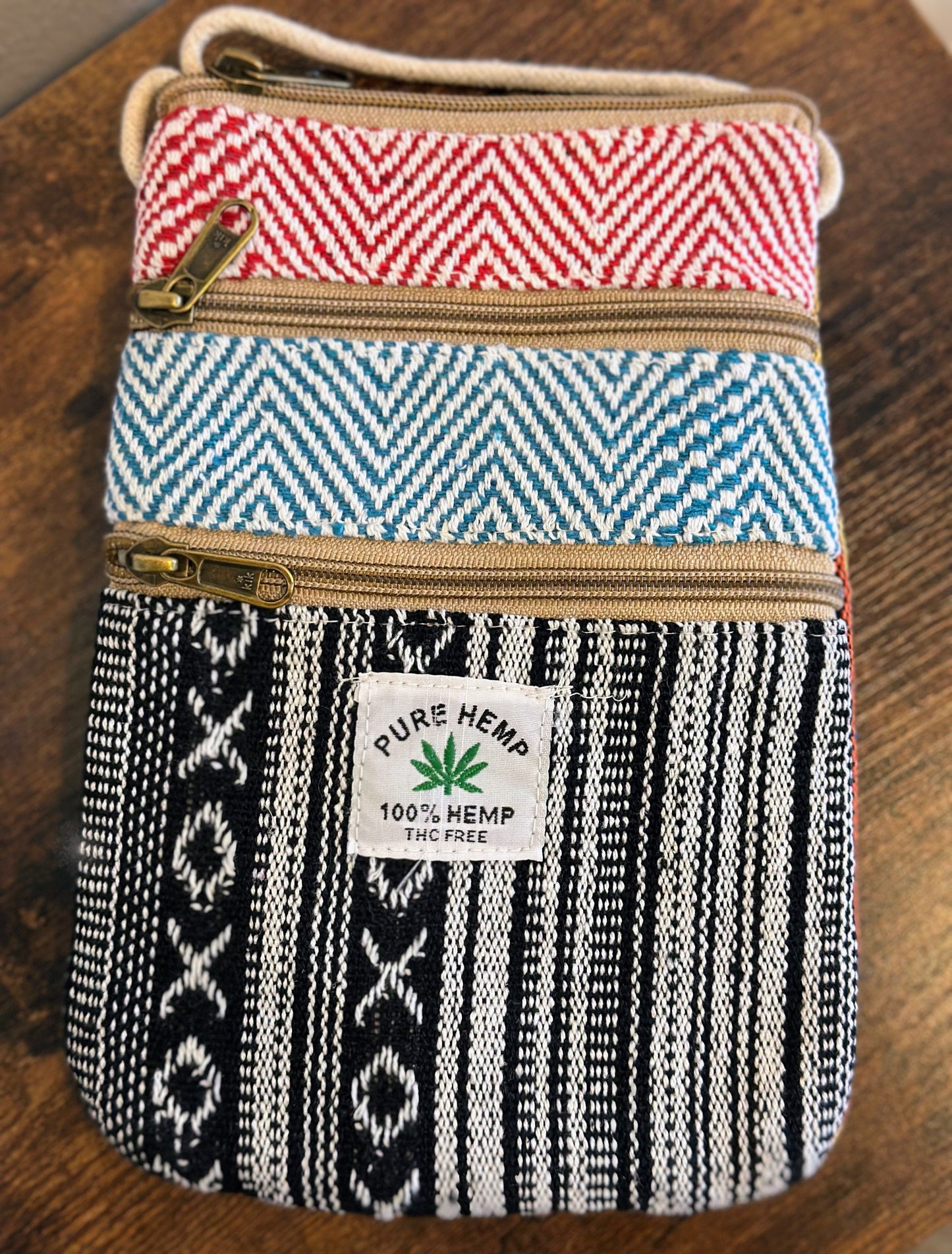 Hemp Mobile Crossbody Travel Pouch - Craft Bazaar 