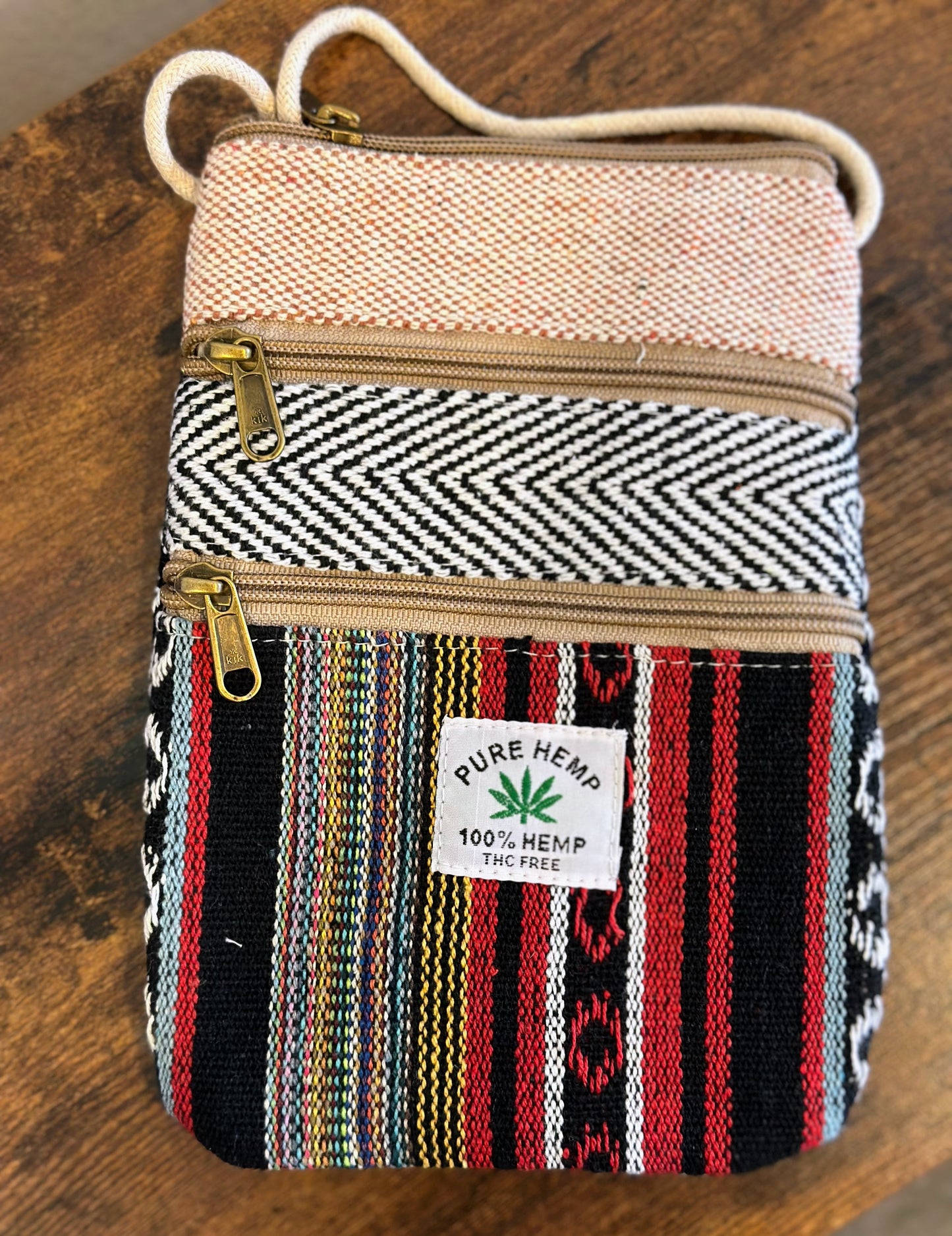 Hemp Mobile Crossbody Travel Pouch - Craft Bazaar