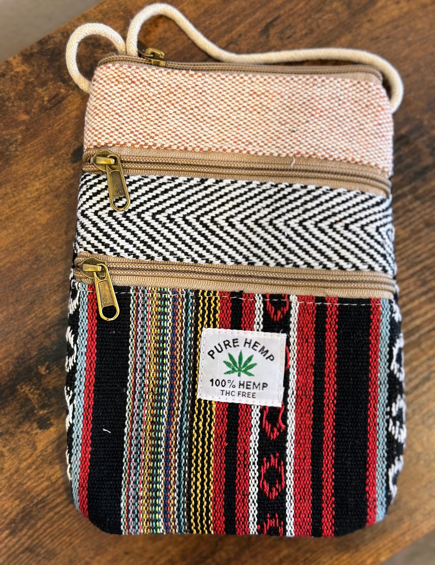 Hemp Mobile Crossbody Travel Pouch - Craft Bazaar 