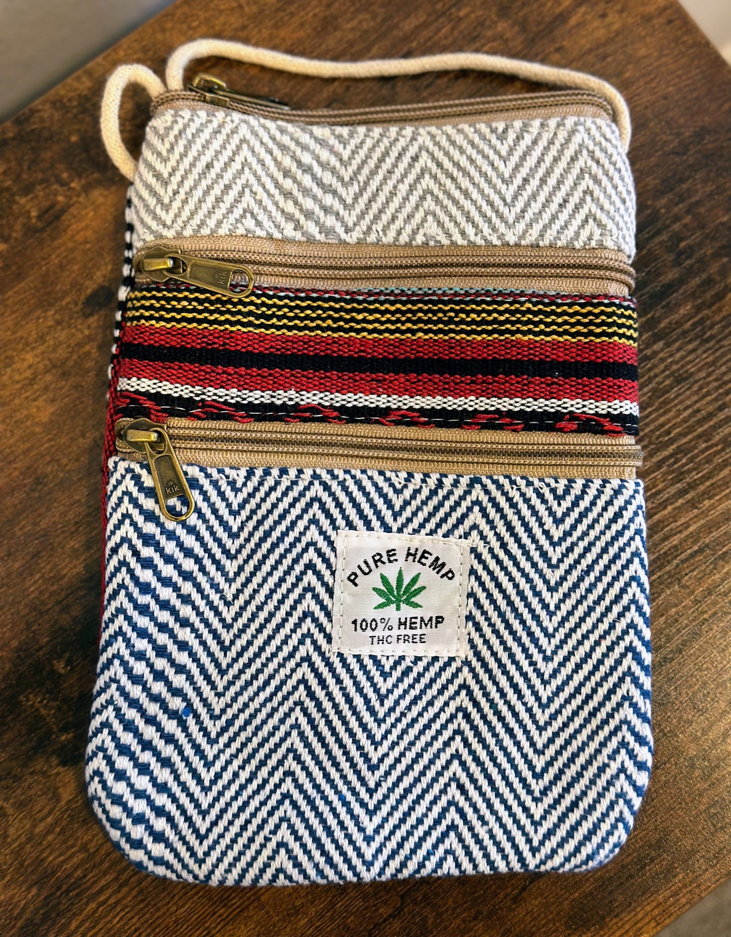 Hemp Mobile Crossbody Travel Pouch - Craft Bazaar