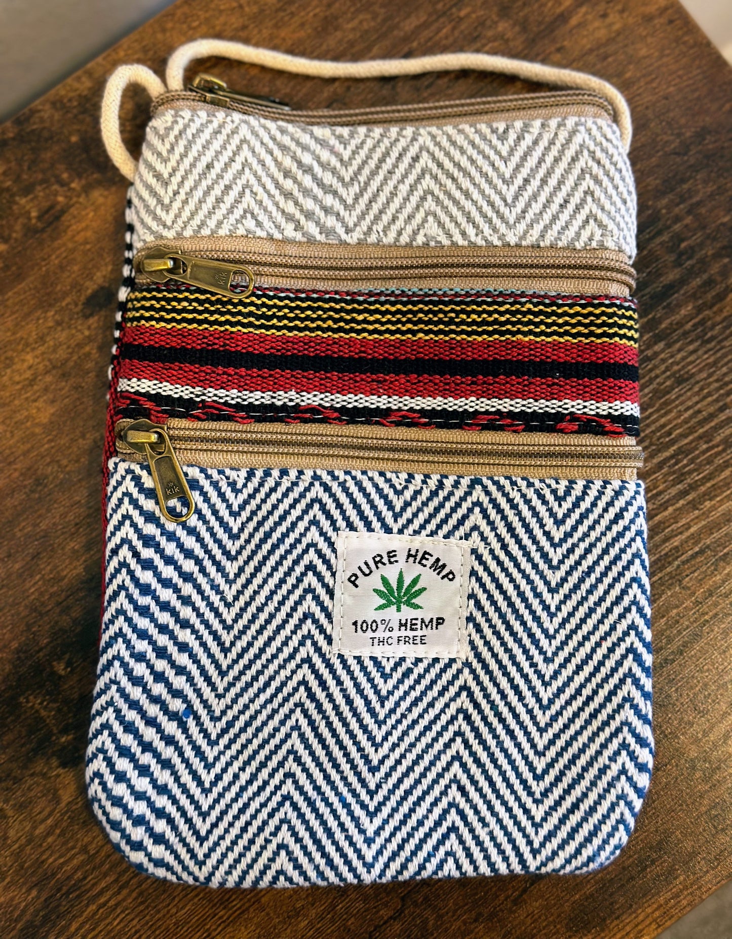 Hemp Mobile Crossbody Travel Pouch - Craft Bazaar 