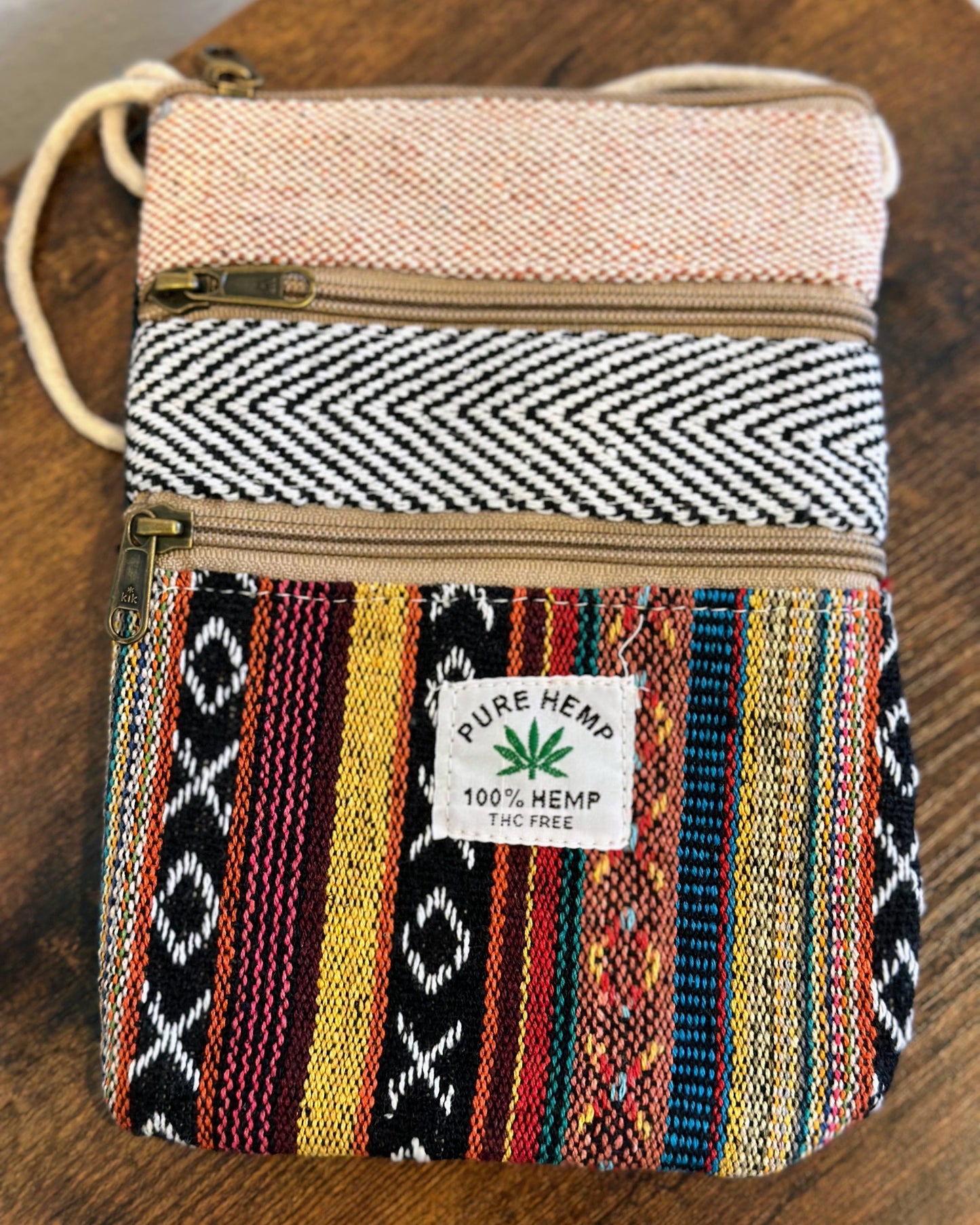Hemp Mobile Crossbody Travel Pouch - Craft Bazaar