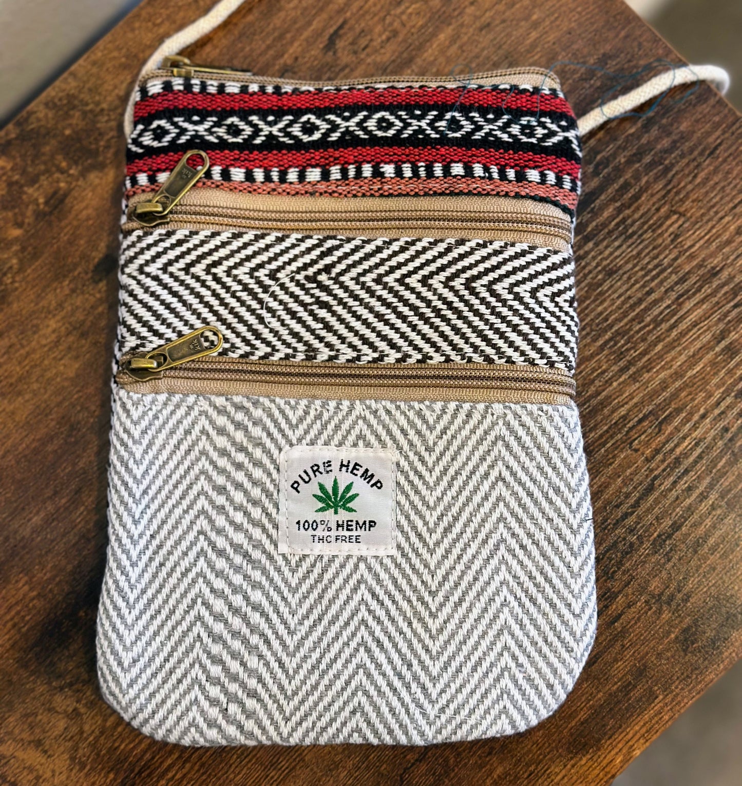 Hemp Mobile Crossbody Travel Pouch - Craft Bazaar
