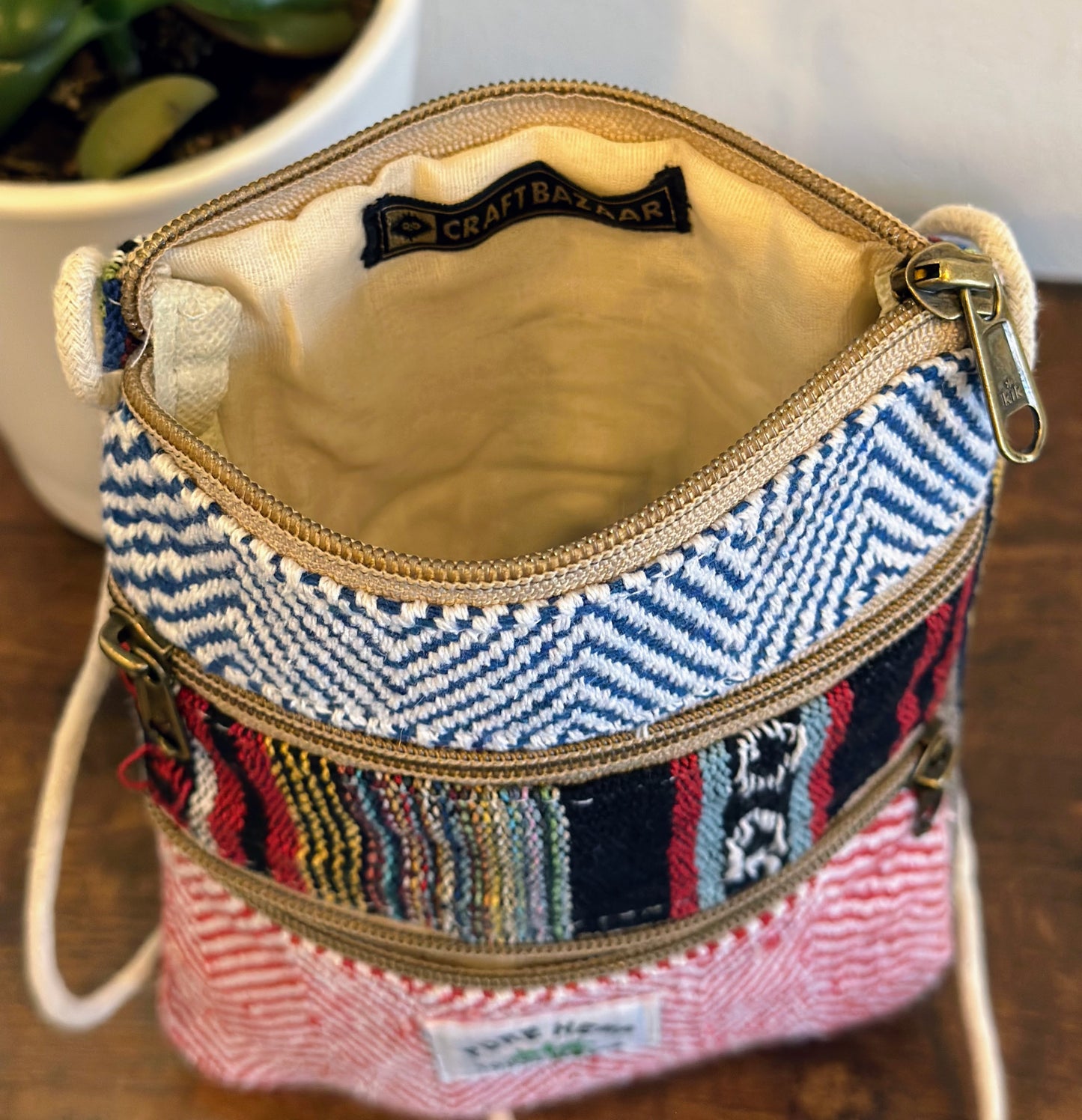 Hemp Mobile Crossbody Travel Pouch - Craft Bazaar