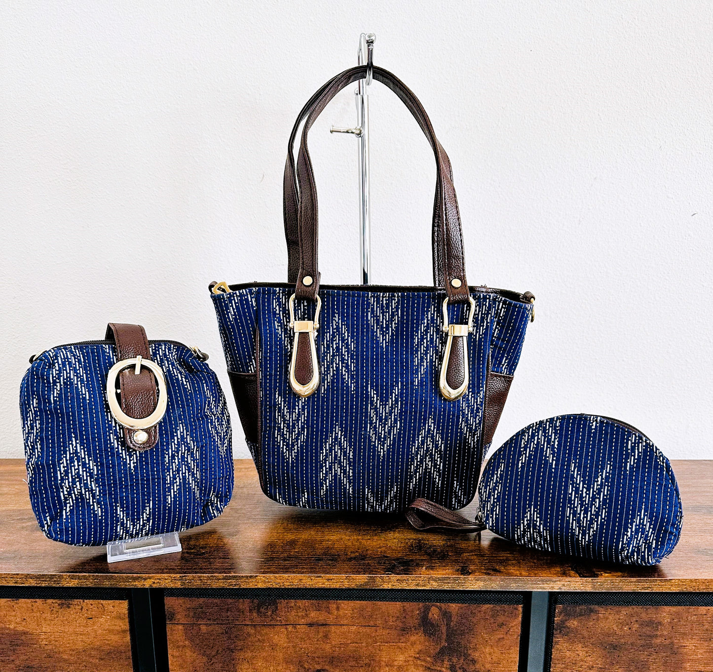 Women 3 Piece Handbag Combo Set - Craft Bazaar
