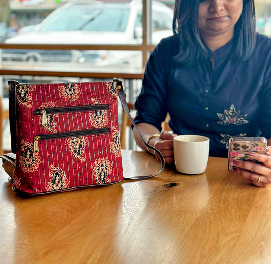 Women Ikat Crossbody Sling Bags - Craft Bazaar