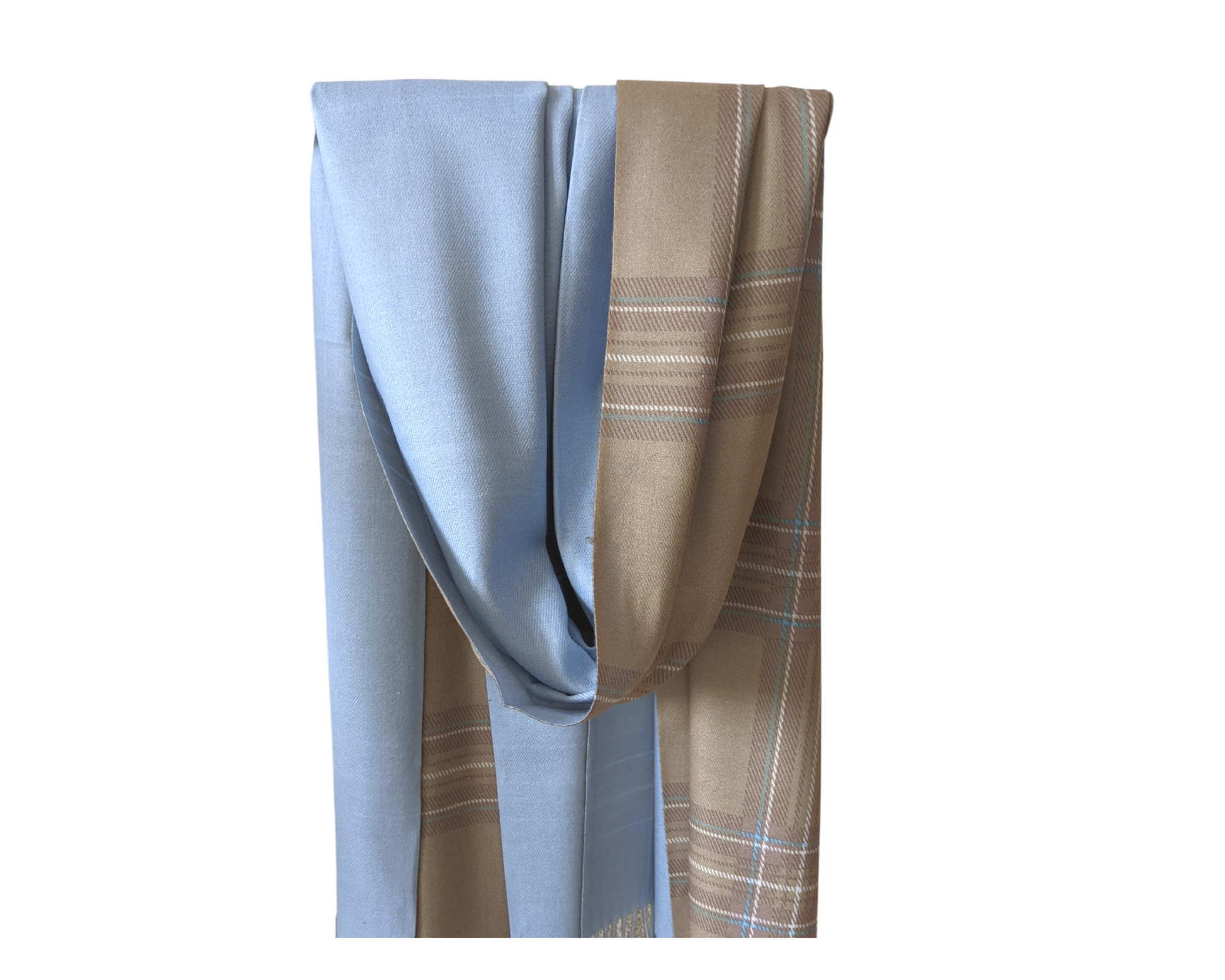 Pure Wool Unisex Reversible Shawl - Craft Bazaar