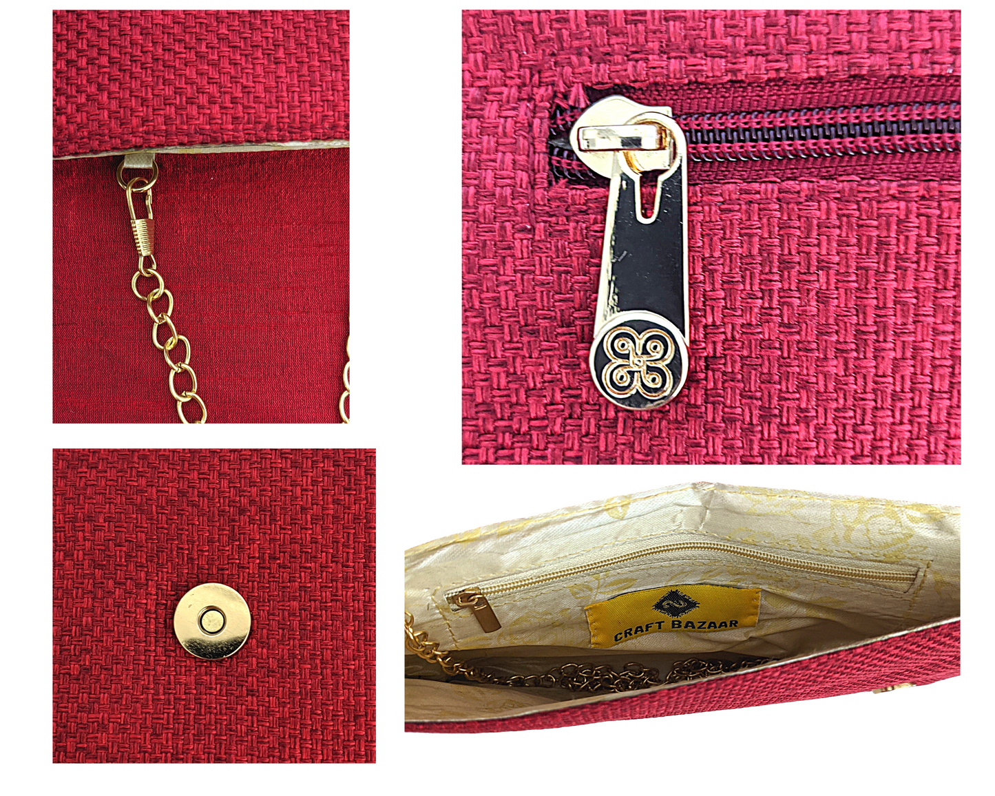 Women Boho Style Clutch Purse - Craft Bazaar