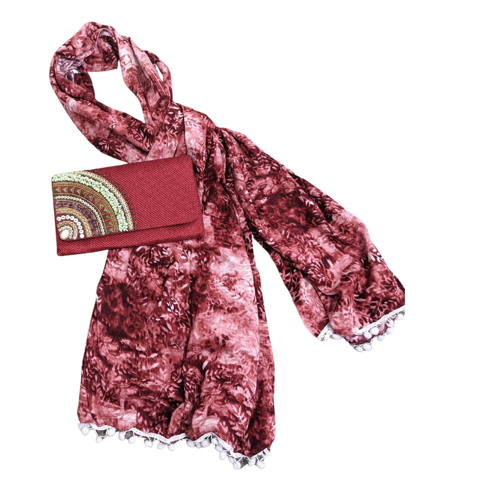 Scarf And Purse Gift Set - Craft Bazaar