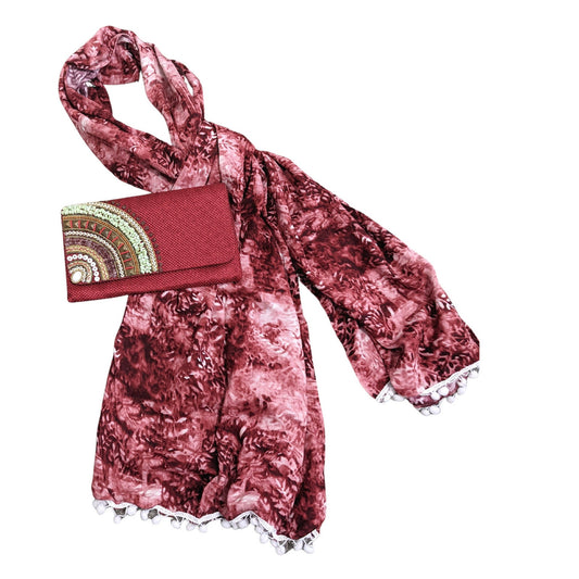 Scarf And Purse Gift Set - Craft Bazaar