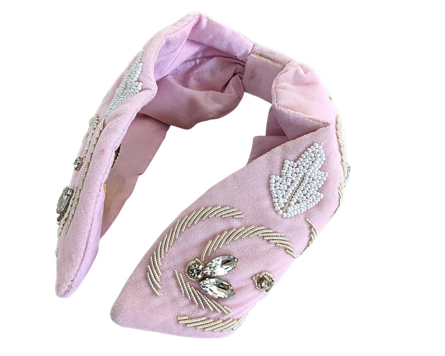 Velvet Beaded Headband - Craft Bazaar