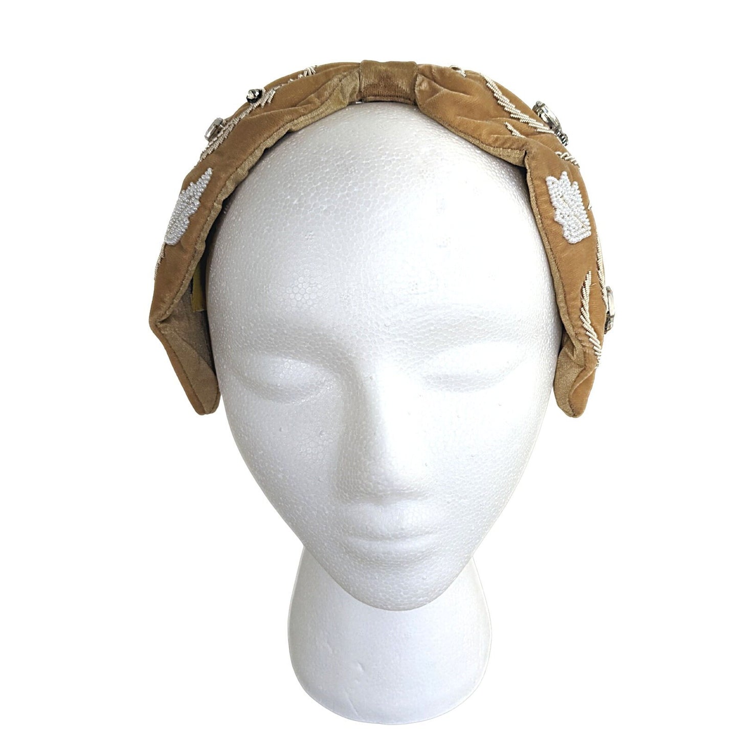 Velvet Beaded Headband - Craft Bazaar