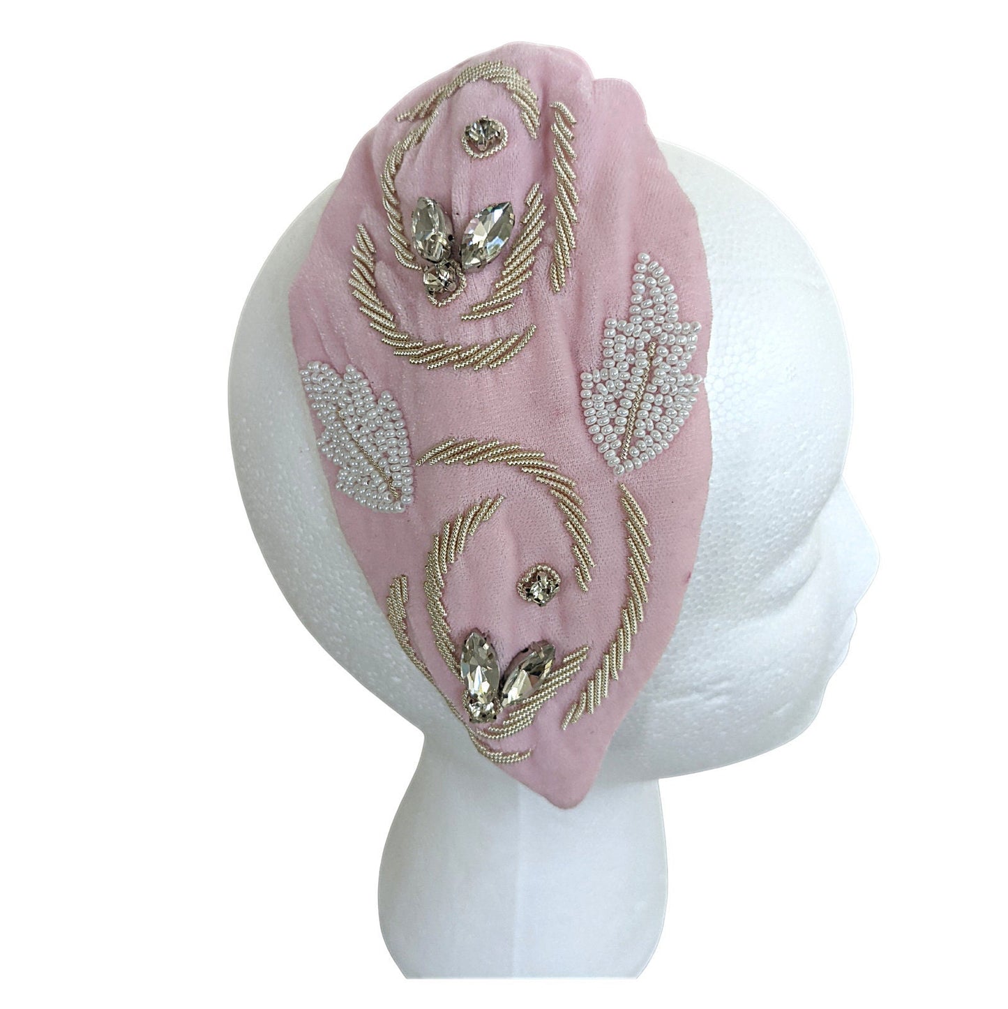 Velvet Beaded Headband - Craft Bazaar