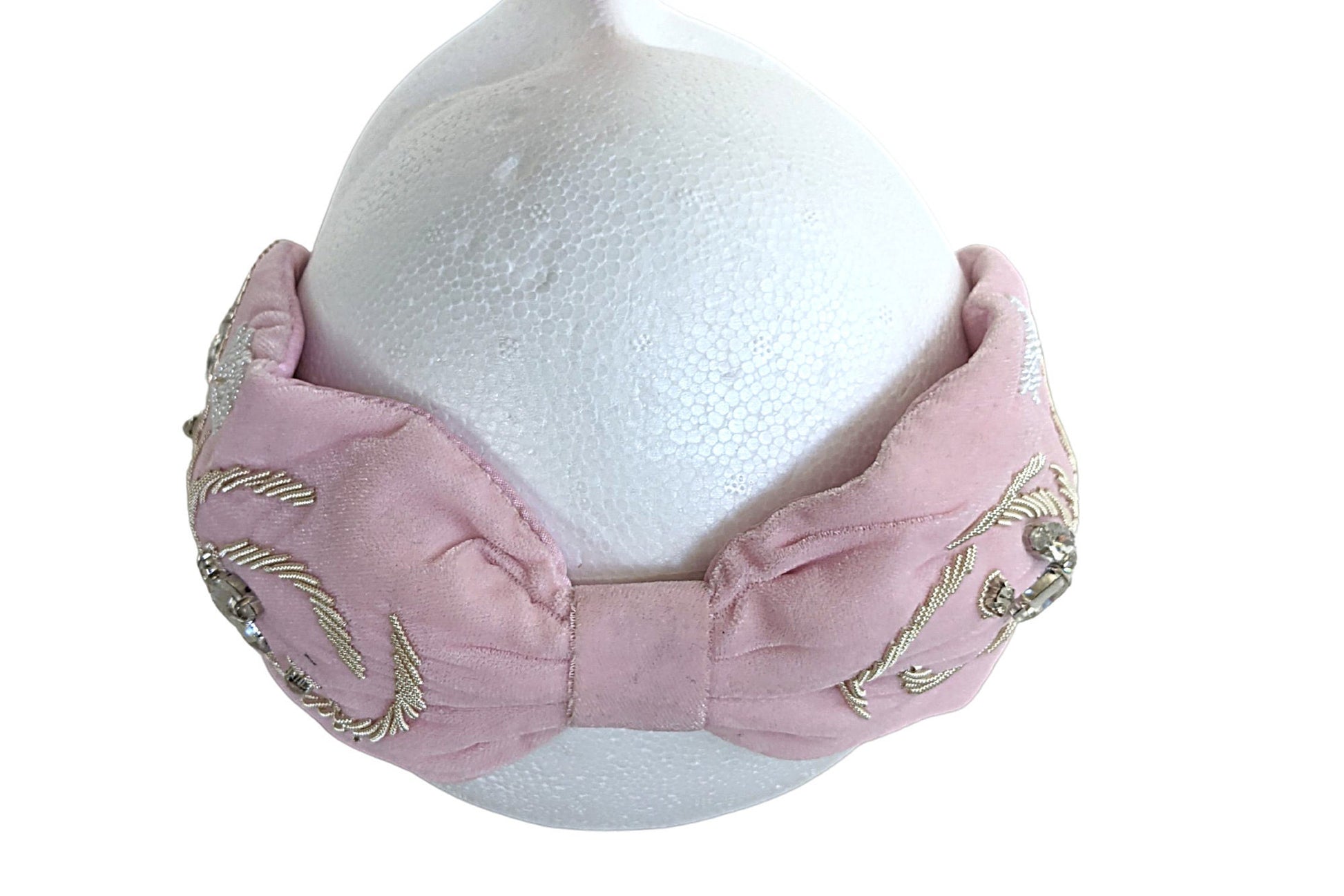 Velvet Beaded Headband - Craft Bazaar