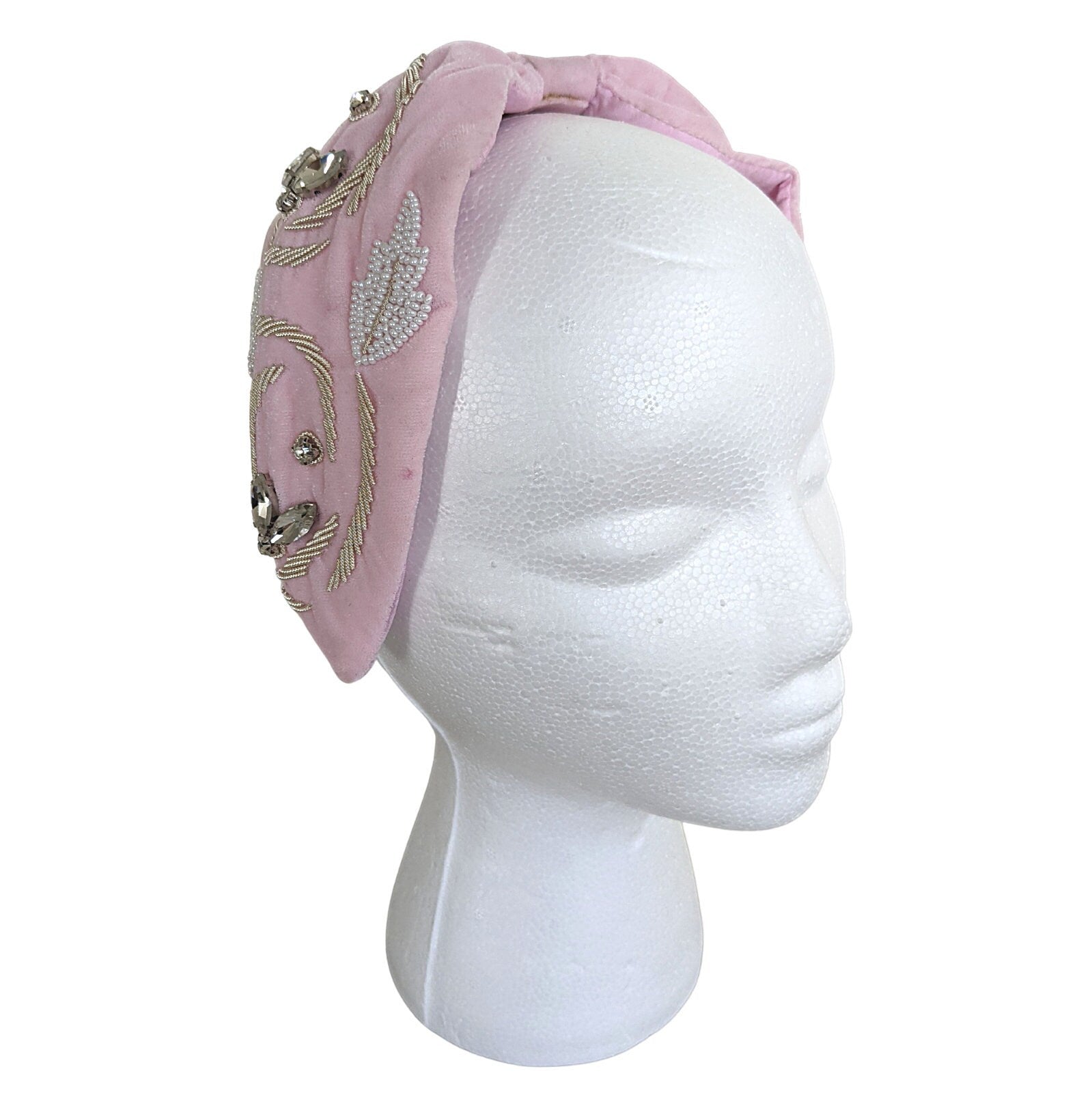 Velvet Beaded Headband - Craft Bazaar