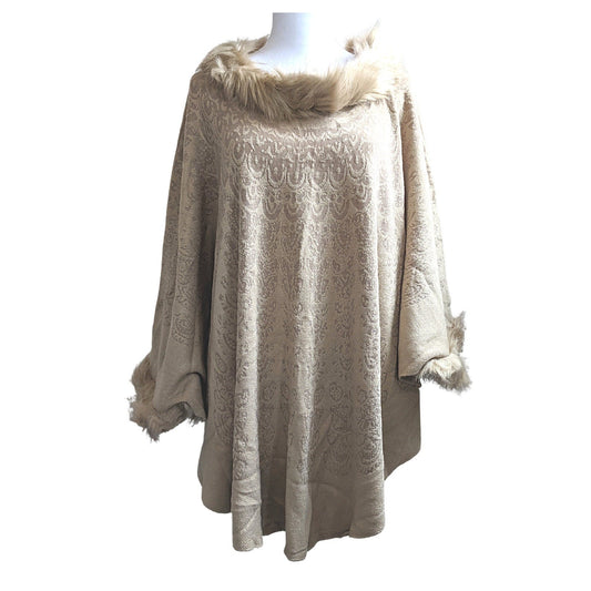 Merino Wool Dress Style Poncho For Women - Craft Bazaar