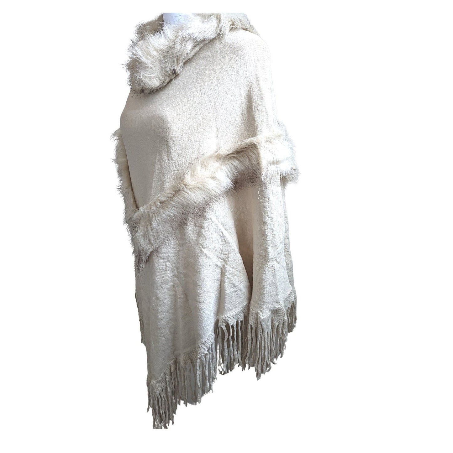 One Size Merino Wool Poncho For Women - Craft Bazaar