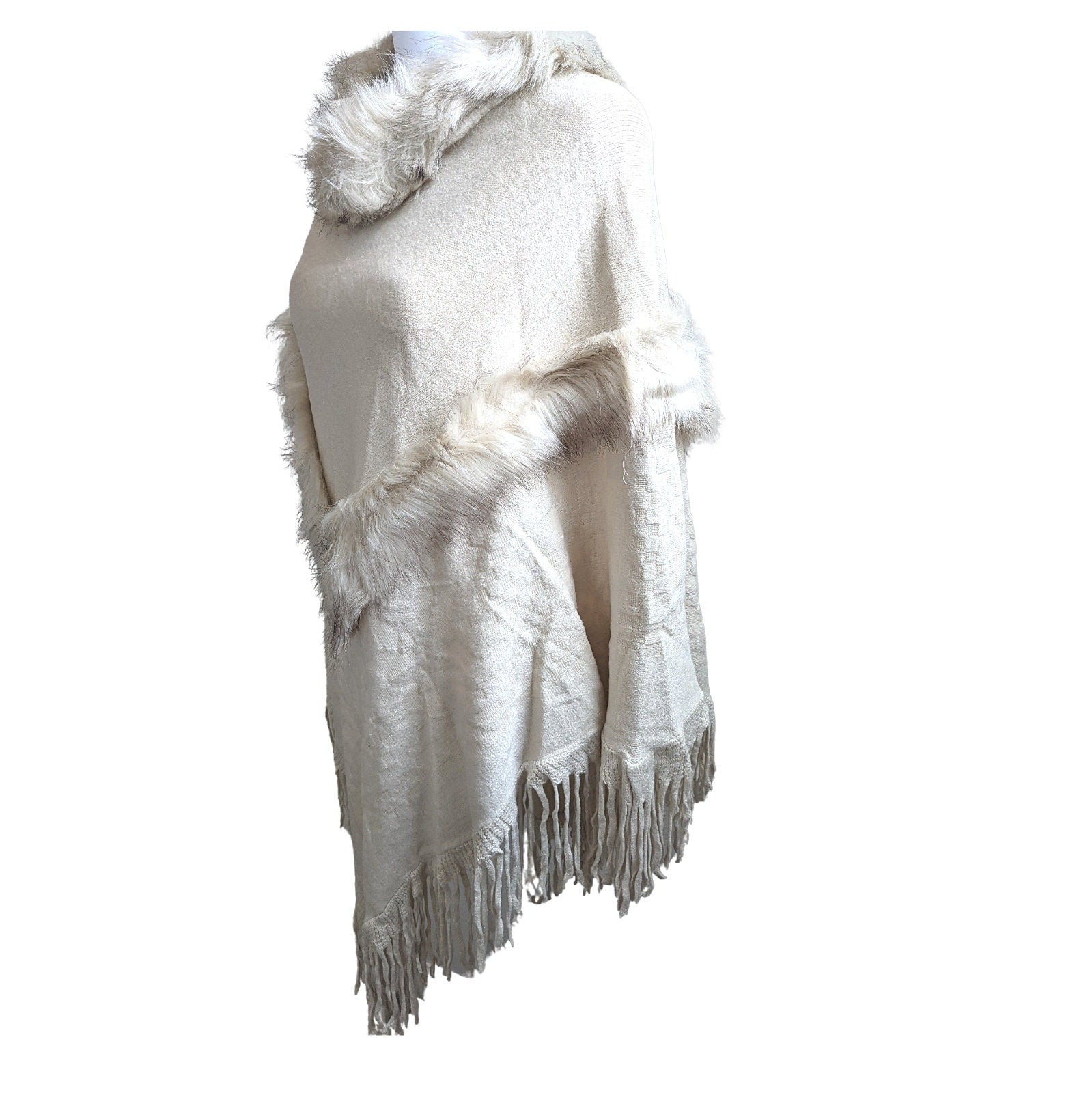 One Size Merino Wool Poncho For Women - Craft Bazaar