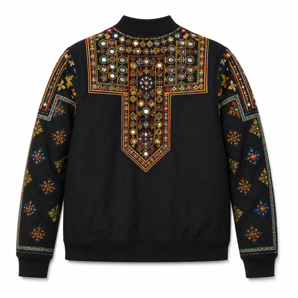 Embroidered Kutch Bomber Jacket Women