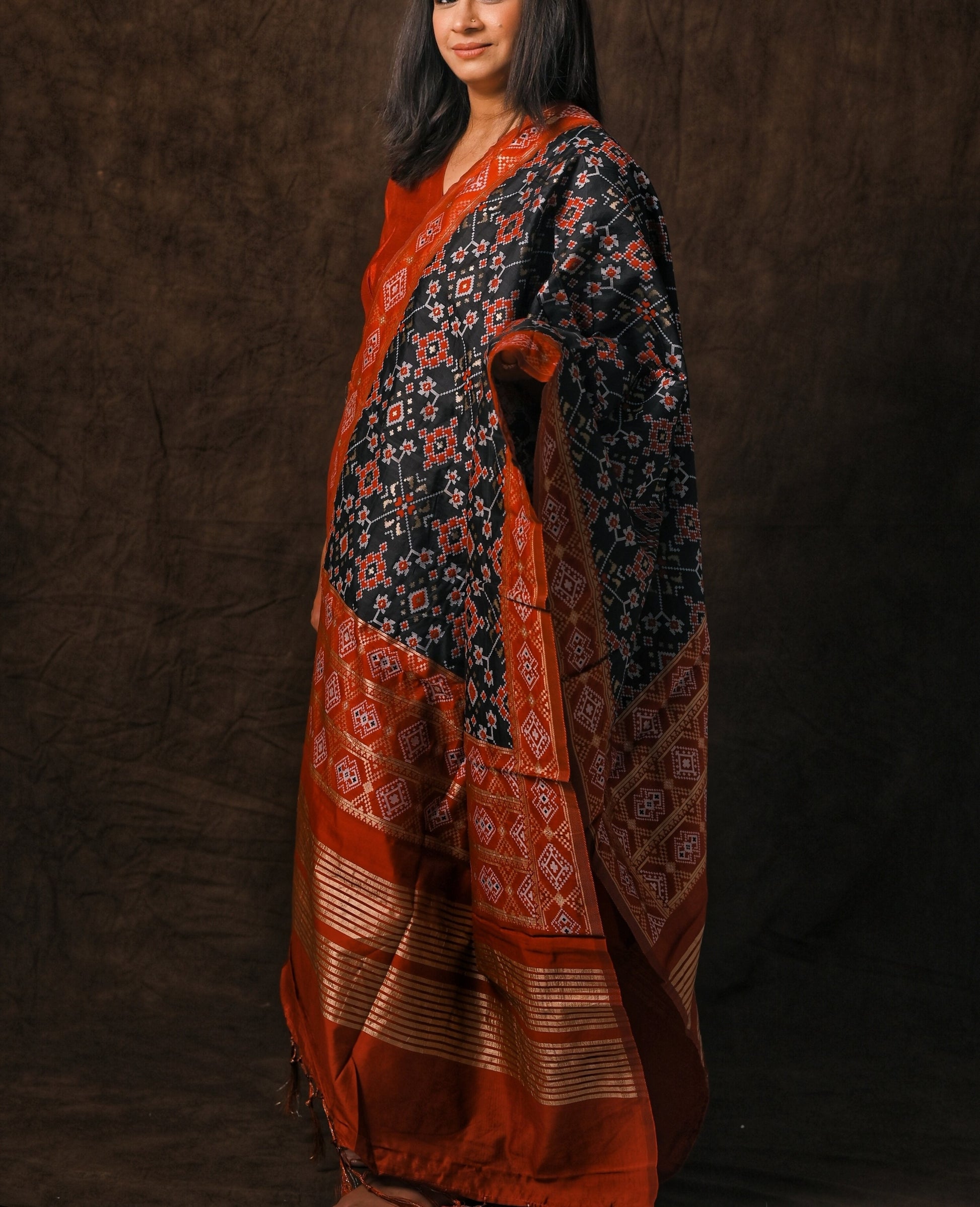 Women Patola Silk Dupatta - Craft Bazaar 