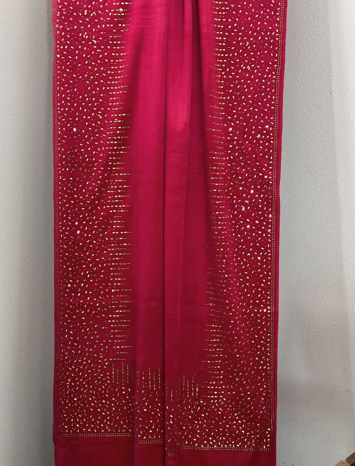 Luxurious Soft Women Velvet Shawl [Hot Pink] - Craft Bazaar