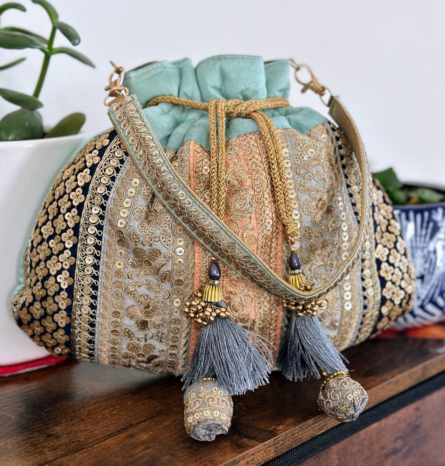 Traditional Indian Potli Bag [Big Size] - Craft Bazaar