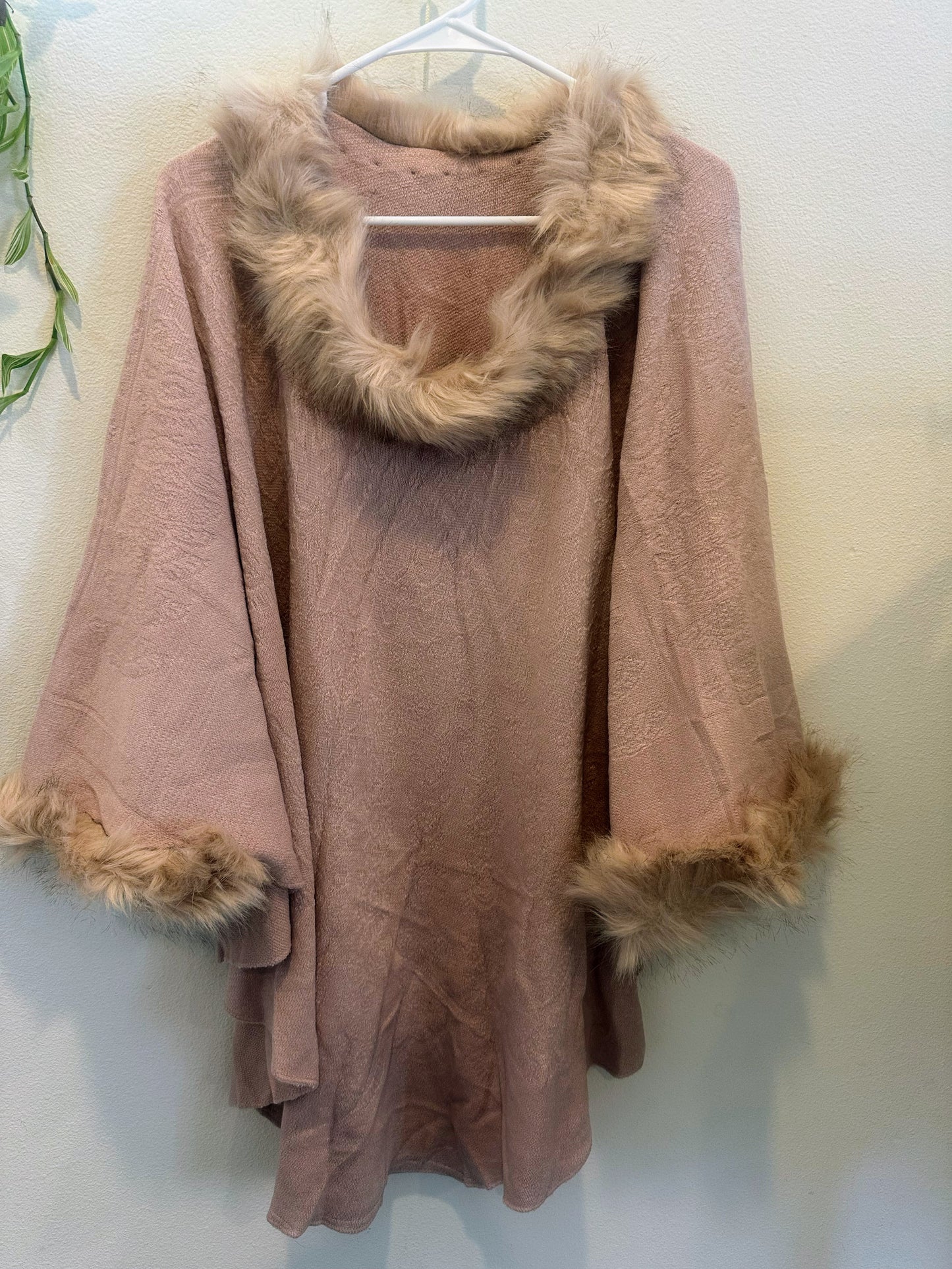 Merino Wool Dress Style Poncho For Women