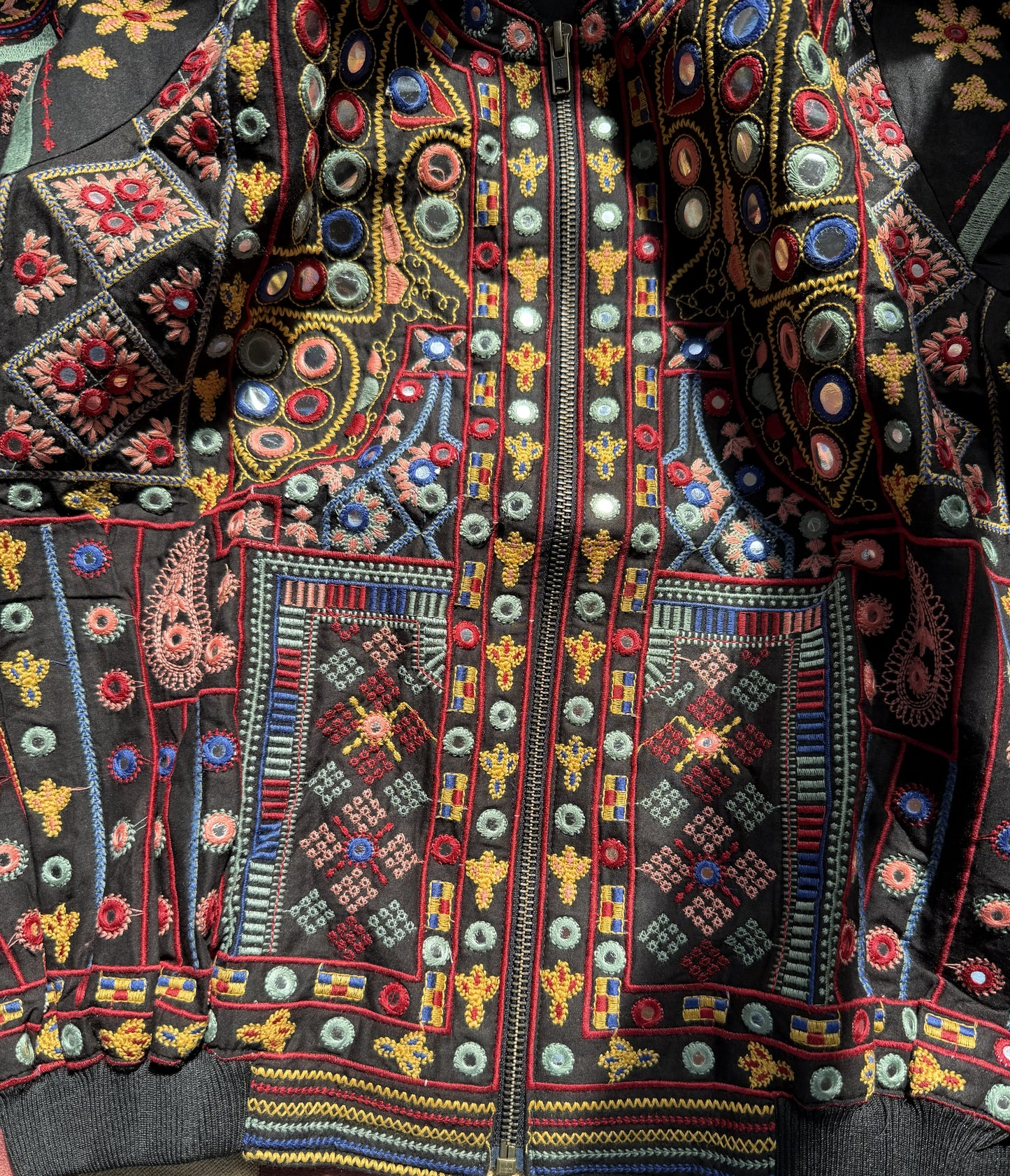 Embroidered Kutch Bomber Jacket Women