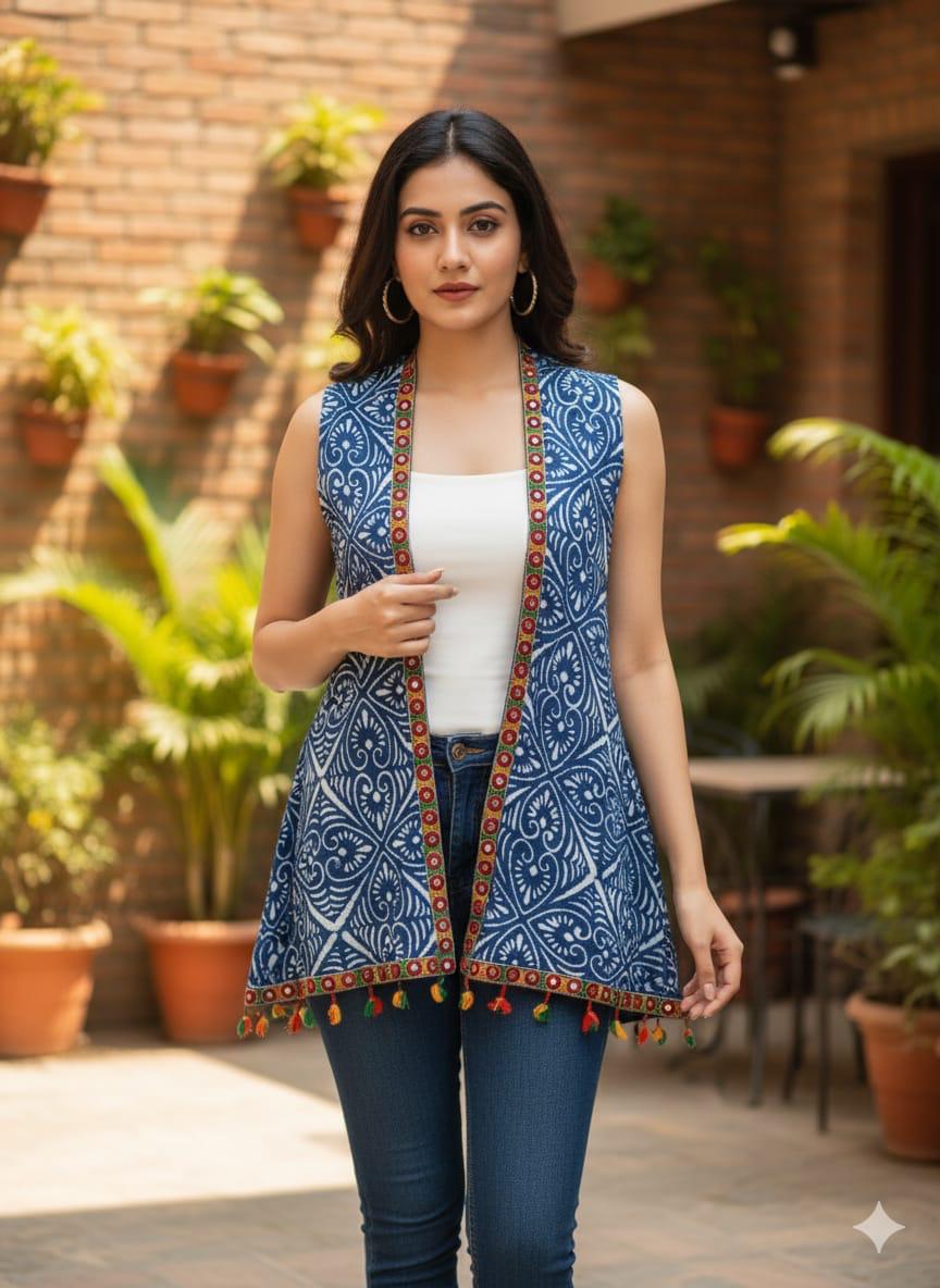Front Open Long Shrug Jacket