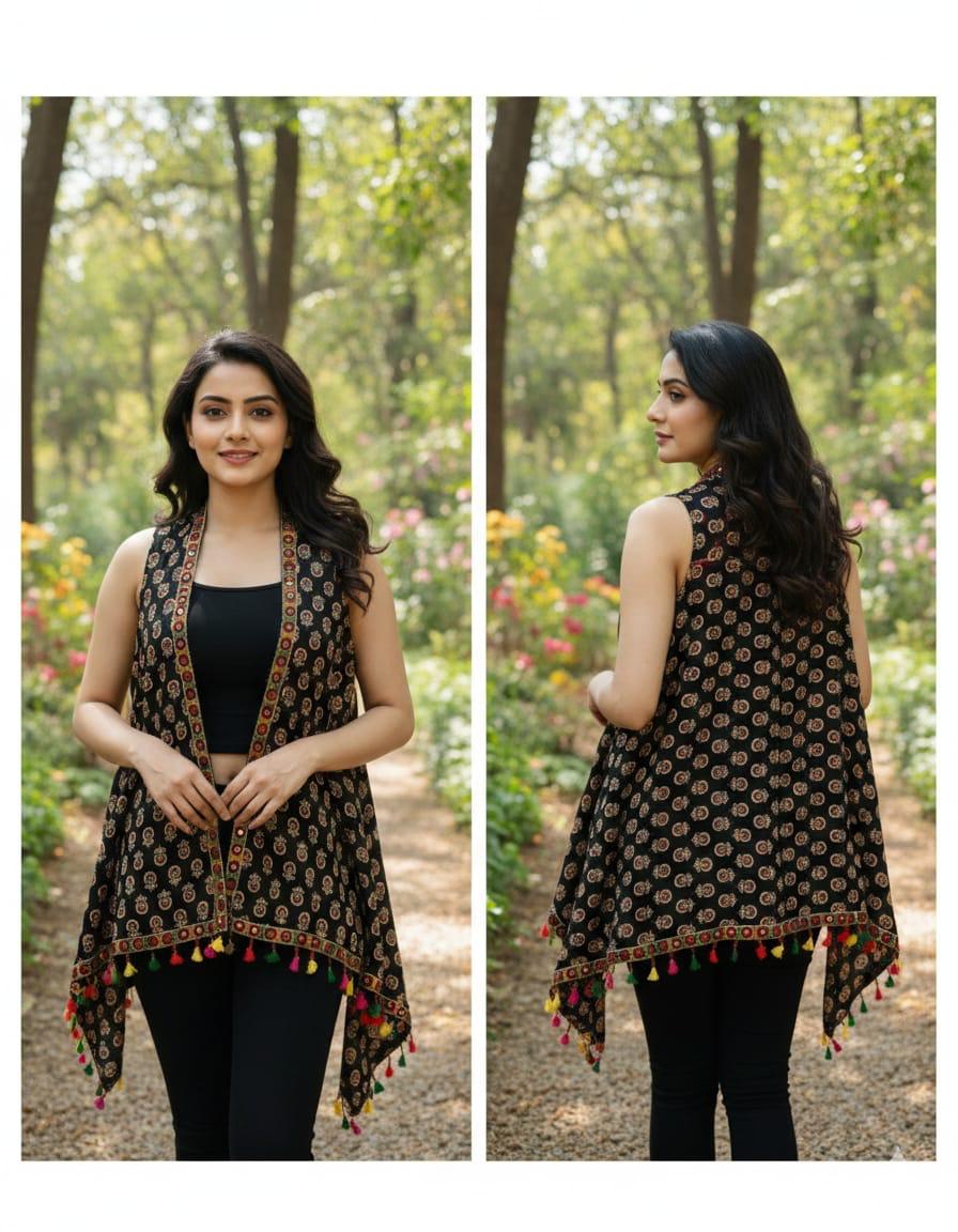 Front Open Long Shrug Jacket
