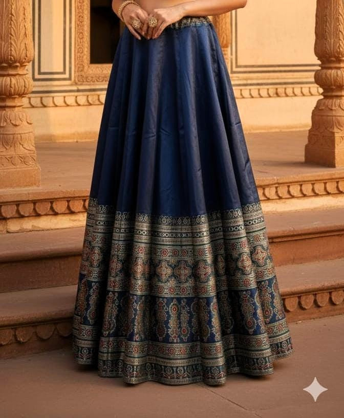 Indian Silk Lehenga Skirt