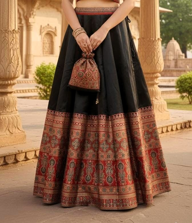Indian Silk Lehenga Skirt