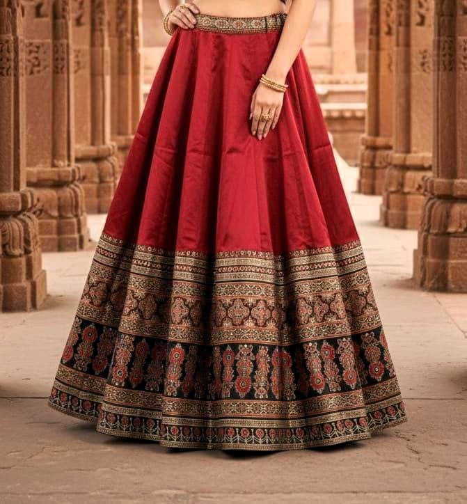 Indian Silk Lehenga Skirt