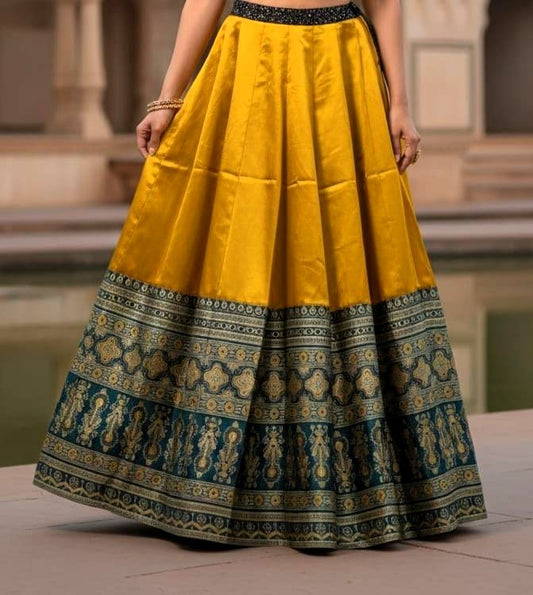 Indian Silk Lehenga Skirt