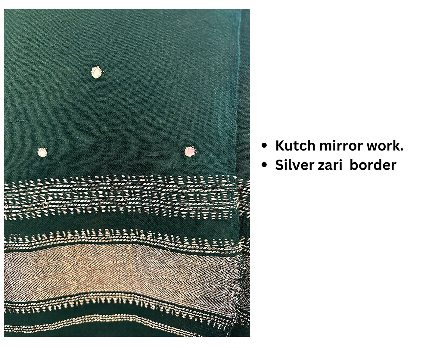 Kutch Mirror Work Pure Wool Shawls - Craft Bazaar