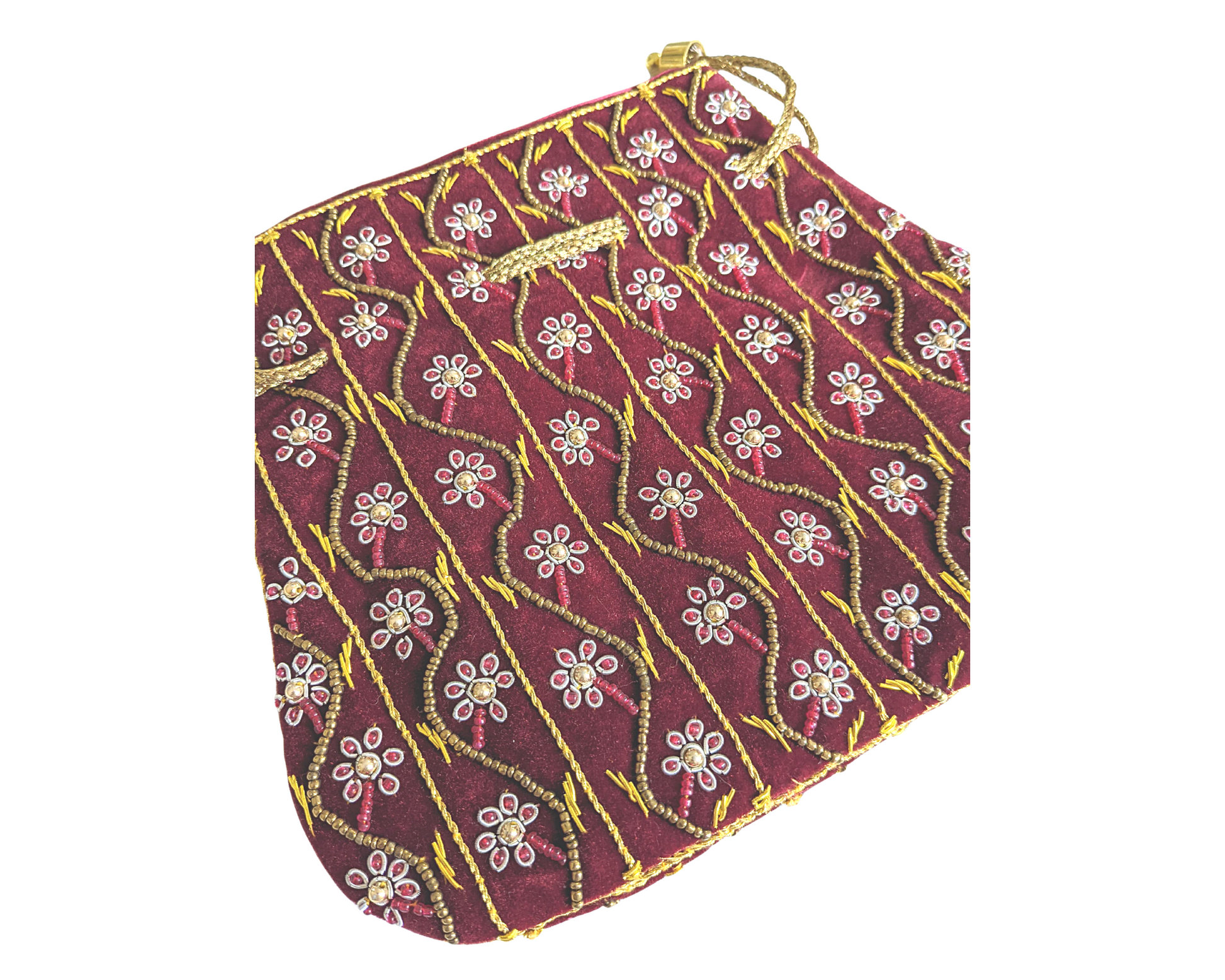 Indian Potli Bag, Velvet Bag - Craft Bazaar