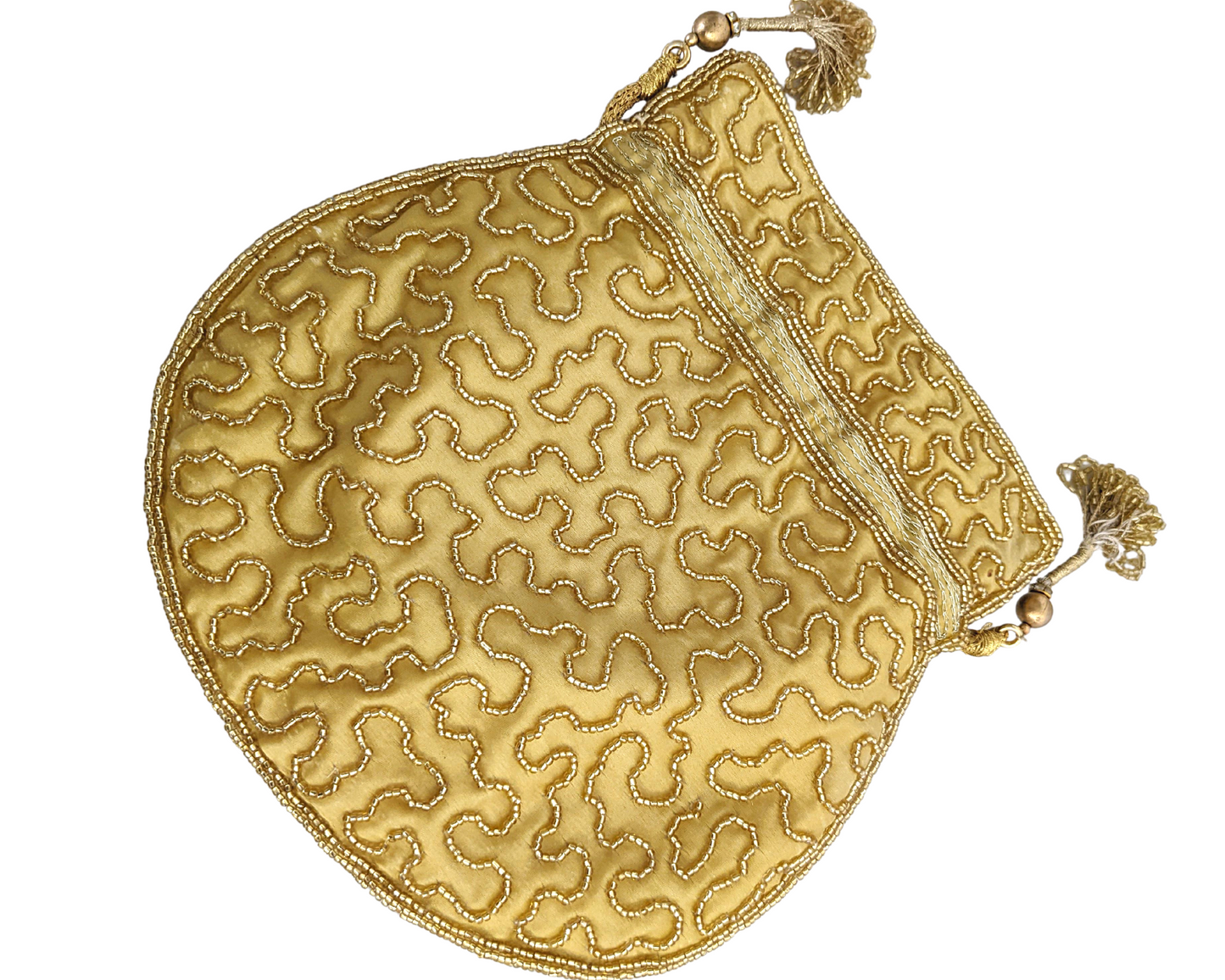 Pearl Indian Potli Bag [Gold] - Craft Bazaar