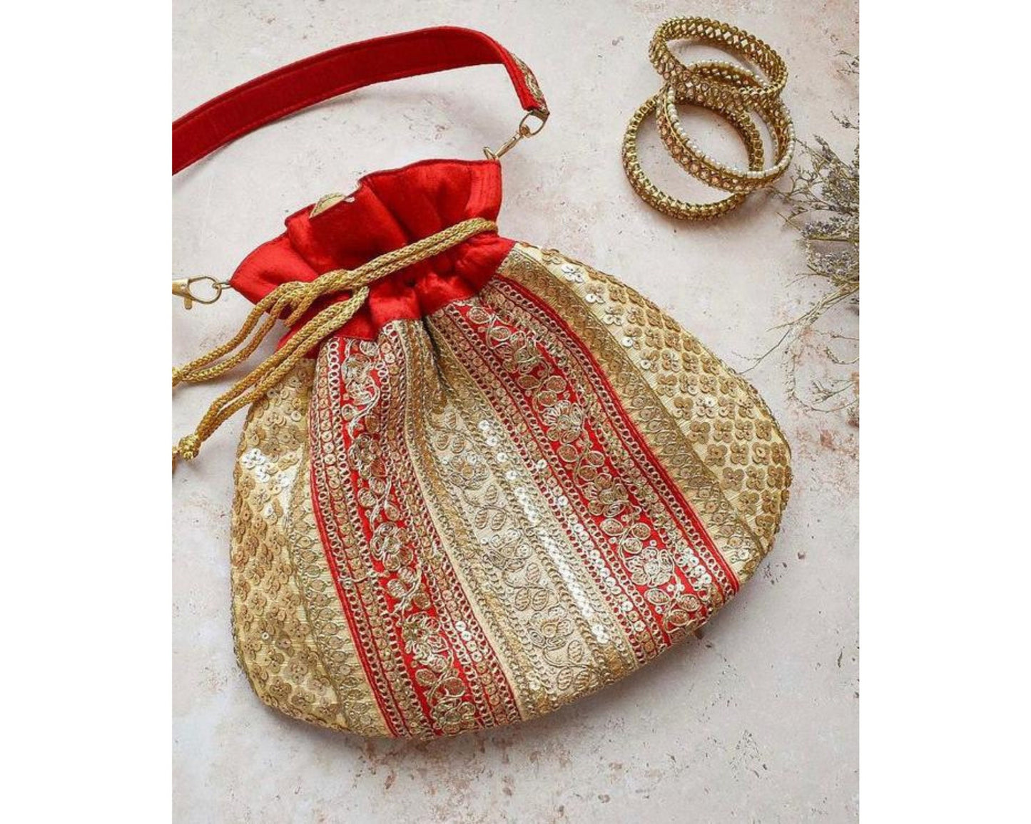 Traditional Indian Potli Bag [Big Size] - Craft Bazaar