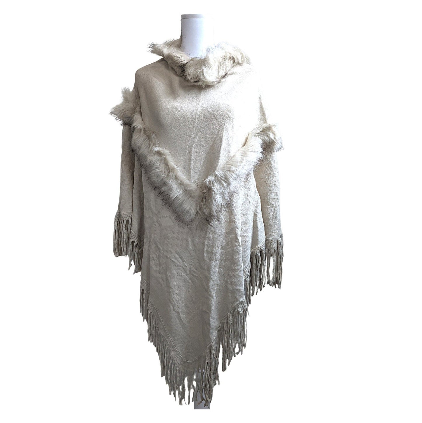 One Size Merino Wool Poncho For Women - Craft Bazaar